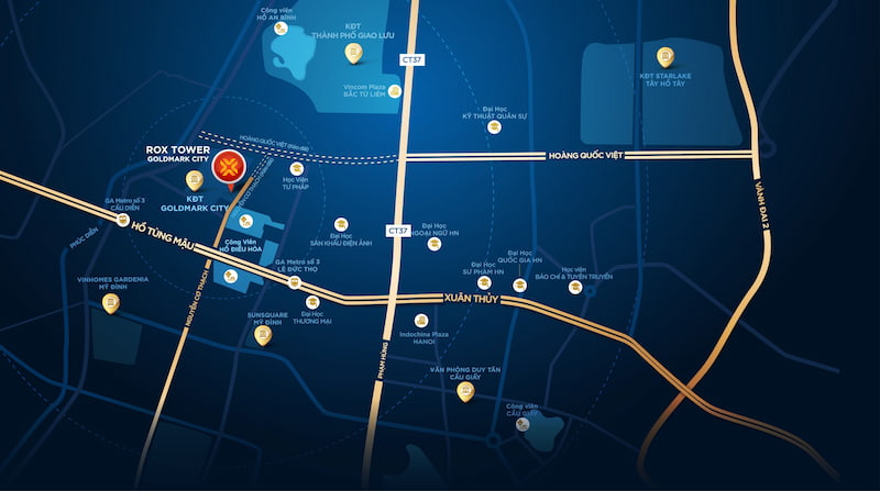 Rox Tower Hồ Tùng Mậu là tâm điểm kết nối giao thương